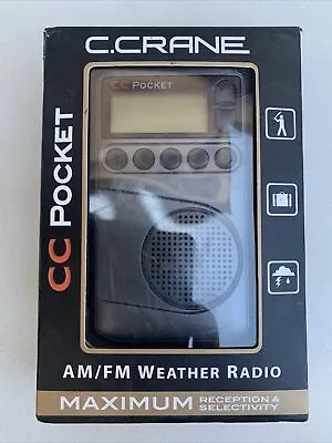 C. Crane CC Pocket AM FM And NOAA Weather Radio With Clock And Sleep Timer • $75