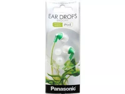 Panasonic ErgoFit In-Ear Earbud Headphones RP-HJE120 - Green • $9.95