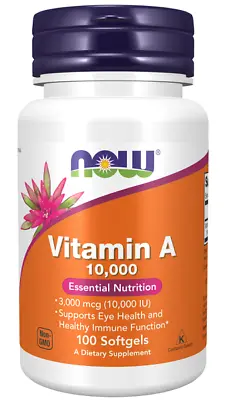 Vitamin A 10000 IU 100 Gel Capsules • $13.19