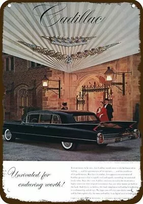 1960 CADILLAC FLEETWOOD 75 LIMOUSINE Vintage-Look DECORATIVE REPLICA METAL SIGN • $24.99