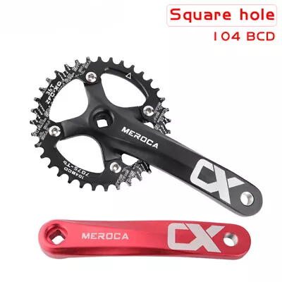 170mm MTB Bike Crank Arm 32-42T 104BCD Chainwheel Crankset With Bottom Bracket • $107