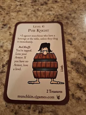 Munchkin Pub Knight Promo Card Steve Jackson Games • $10