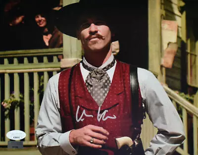 $159 • Buy Val Kilmer Autographed Tombstone 8x10 Close Up Photo -JSA *Silver