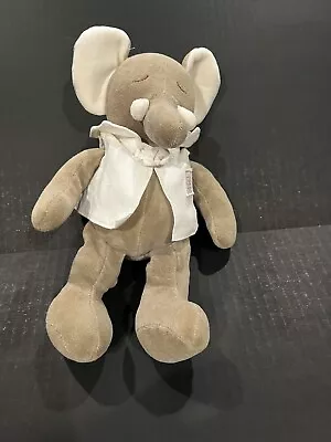 MiYim Simply Organic Tan Brown Elephant Cotton Plush Stuffed Animal Baby Toy 9  • $14.99