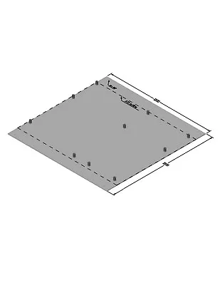 ATX Aluminum Motherboard Tray W/ Standoffs 12 X12  Cryptocurrency Mining • $29