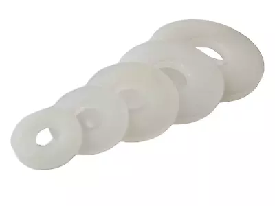 Nylon Penny Washers Flat Plastic Washer M3-m16 Repair Mudguard Free Postage • £1.25