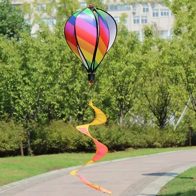 Hot Air Balloon Spinner Twister Windsock For Flag Pole Caravan Camping Garden • £7.48