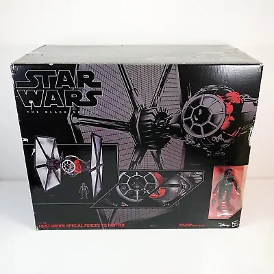 Star Wars THE BLACK SERIES First Order Special Forces Tie Fighter & Pilot BOXED • £129.99