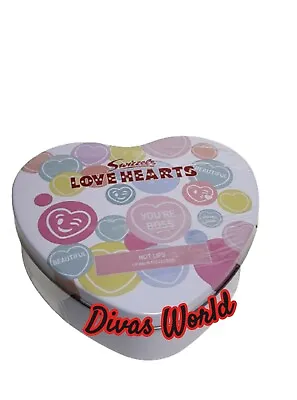 Swizzels Love Hearts Lip Balm Collection Trio Gift Set In A Heart-Shaped Tin Box • £8.85