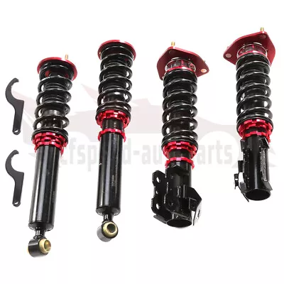 Red Coilovers Struts Shocks Suspension Kits For 1989-1994 Nissan 240SX S13 • $221.77