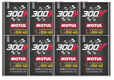 Motul 300V Competition 0W40 16L Fully Synthetic Ester Racing Engine Oil (8 X 2L) • $242.96