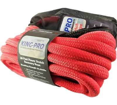 KING-PRO Kinetic Recovery Rope 7/8“x30' Towing Rope Mud Sand Snow Military  • $64