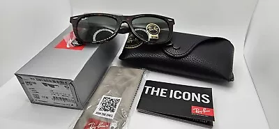 Ray-Ban RB2140 902 54mm Wayfarer Turtoise Green Lenses Classic Sunglasses • $59.99