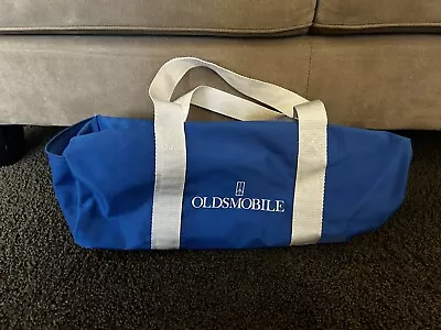 Vintage Oldsmobile Cutlass Blue Duffel Bag USA Olympics Track & Field Team 1980s • $23.99