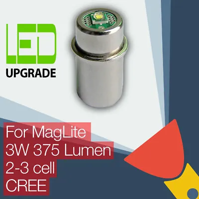 MagLite LED Conversion Upgrade Bulb 375LM 2D 2C 3D 3C Cell Flashlight Torch • $16.95