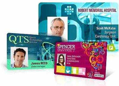 £5.99 • Buy Custom Printed Plastic ID Cards, Staff Name Badges, Membership Business Cards