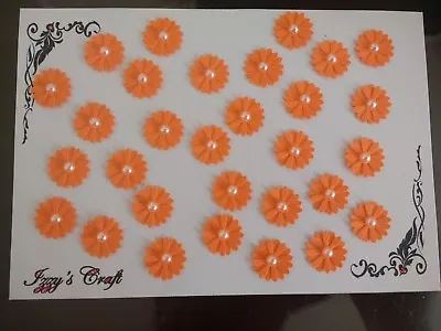 50 Double  Small DAISY FLOWER CARD MAKING#49 CRAFT EMBELLISHMENTS Decorations • £1.99