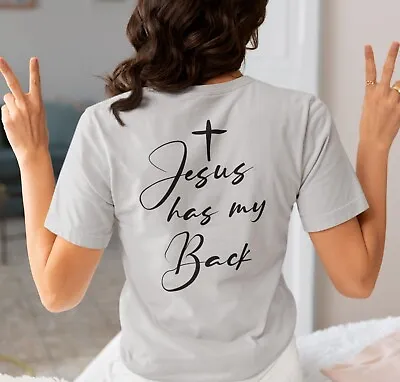 Jesus Has My Back Shirt He Is Risen Faith Over Fear Unisex Shirts Be Kind • $16.99