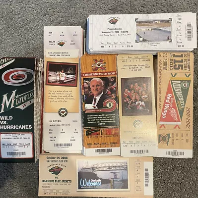 Minnesota Wild Full Unused Season Tickets (lot Of 25) • $39.99