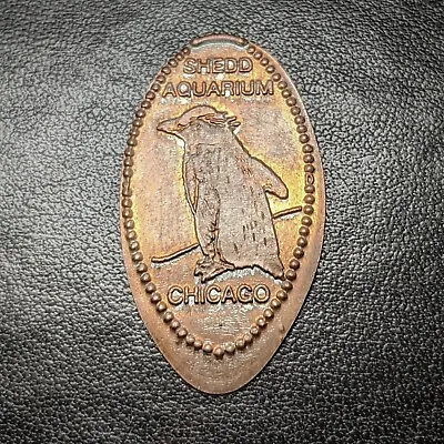 Shedd Aquarium Chicago ROCK HOPPER PENGUIN - Pressed Coin Enlongated Penny • $2.99