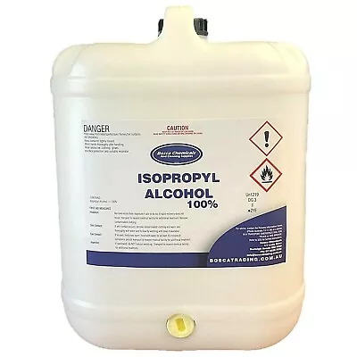 100% Isopropyl Alcohol Isopropanol IPA Rubbing OH 20L  AU Stock FAST POSTAGE!! • $120