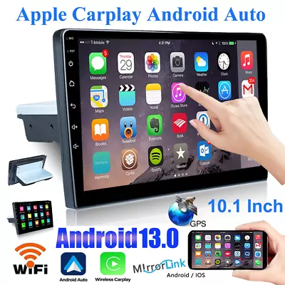 Car Stereo Radio Auto Carplay Android 13 10.1  Double 2Din Touch Screen GPS WIFI • $61.29