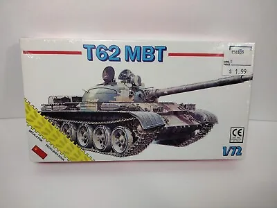 SEALED~ SDG ESCI Ertl 8340 T62MBT T62 MBT Soviet Armor Tank 1/72 Scale Model Kit • $19.35