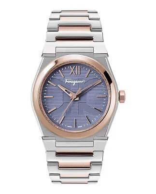 Ferragamo Mens Vega Two Tone 40mm Bracelet Fashion Watch • $303.99