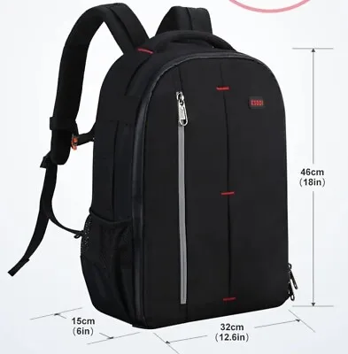 Camera & Weekend Backpack Waterproof TRAVEL & HAND LUGGAGE Friendly • £20.99