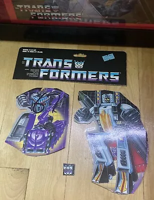 G1 Transformers Vintage Autobot Box Art Of Ramjet Astrotrain Label And Insignia • $10.97