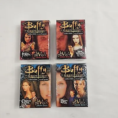 Buffy The Vampire Slayer TCG The Wish 4 Theme Deck Complete Set Lot New Sealed • $24.95