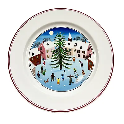 Villeroy & Boch NAIF CHRISTMAS Porcelain Salad Plate Dessert Side 8.25  Germany • $15.98