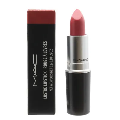 MAC Lipstick Lustre 520 See Sheer Gloss Coral Lip Stick Hydrating MAC Makeup • £19