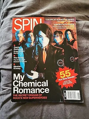 MY CHEMICAL ROMANCE SLEATER KINNEY COLDPLAY OASIS WHITE STRIPES US Spin Magazine • $75