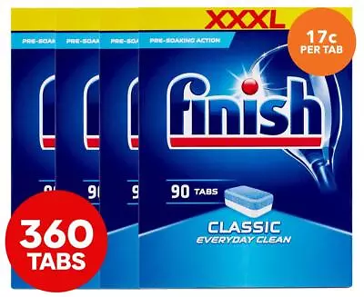 $70.80 • Buy 4 X 90pk Finish Powerball Classic Everyday Clean Dishwashing Tabs Bulk Pack
