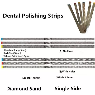 Dental Single Side Diamond Polishing Finishing Strips Metal Polishing Sand Fine • $5