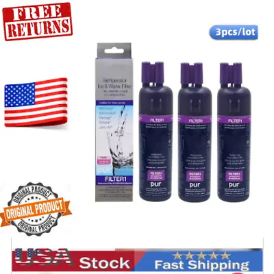 (3 Pack) Whirlpool W10295370 Pur Filter1 Refrigerator Water Filter.FREE SHIPPING • $76.24