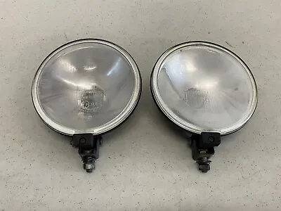 Pair Hella 04 44404 R8 6  Halogen Rally Road Lamp Clear Round Fog/Driving Light • $59.99