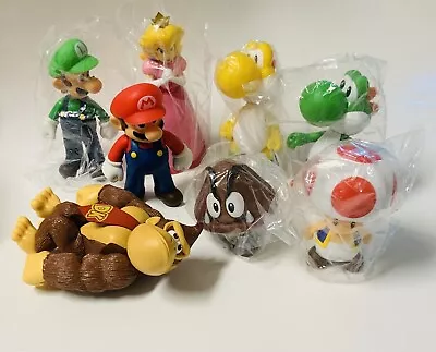 Super Mario Nintendo Action Figures Lot Character Toy Set 8 Pc • $40