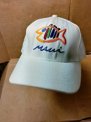 Brand New Vintage Hawaii Maui White Hat Sgt Leisure Fish Retro 90s USA Made Sgt. • $24.98