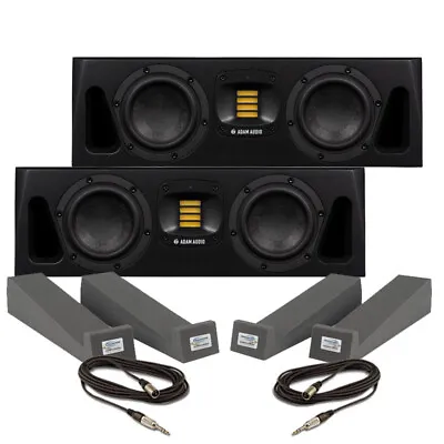 Adam Audio A44H (Pair) With Isolation Pads & Cables • £1014.50