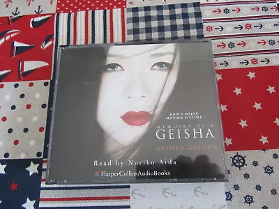 Arthur Golden Memoirs Of A Geisha Read By Noriko Aida 2005 X3 Cd Audio Book • £5