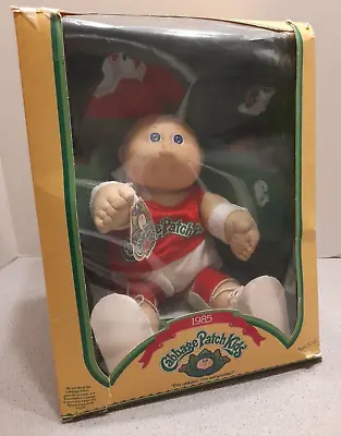 $59.95 • Buy 1984 Cabbage Patch Kids Doll Boy Red Exercise Outfit Blue Eyes 3900 Coleco