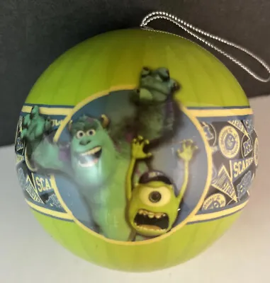 RARE Disney Pixar MONSTERS INC Mike Wazowski & Sully CHRISTMAS ORNAMENT VG • $11