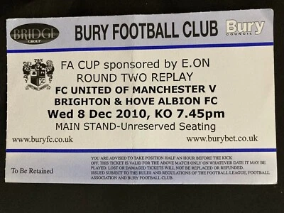 £1.99 • Buy FC United Of Manchester V Brighton Ticket