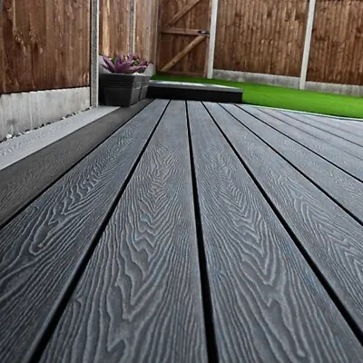 Mildew-resistant Composite Garden Flooring Decking Tiles Durable Plastic Boards • £45.95