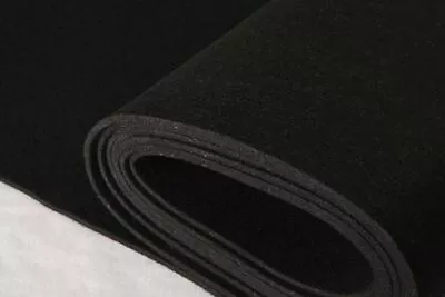 FELT Craft Felt Felt Fabric Solid 3-4 Mm Thick Crafts BLACK EUR 8.98/m • £3.87