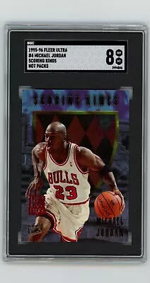 1995-96 Fleer Ultra Scoring Kings Hot Packs #4 Michael Jordan- SGC 8 - NICE!! • $85