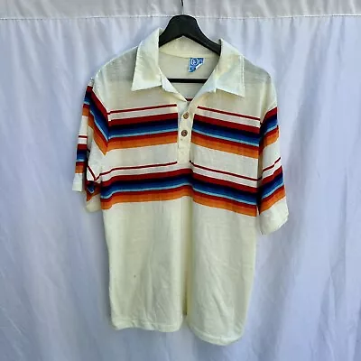 Vintage 1970s OP Ocean Pacific Sunwear Surf Polo Shirt XL • $125