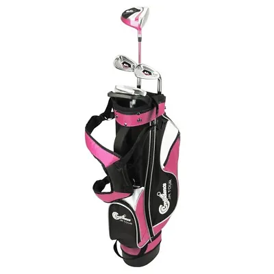 $164.95 • Buy Confidence Golf Junior Golf Clubs Set With Stand Bag - Pink, Girls Right Hand